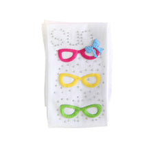 Kids Girls Eyeglasses Pattern Tights Stretch Pantyhose Baby Stockings 2-7Y