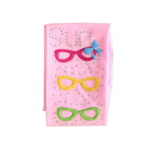 Kids Girls Eyeglasses Pattern Tights Stretch Pantyhose Baby Stockings 2-7Y