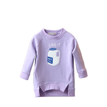 Kids Toddler Bottle Printed Warm Tops Sweatshirt Girls Pullover Coat Baby Children Jacket