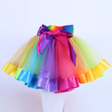 Kids Tutu Skirt Tulle Dance Ballet Skirts Wear Girls Toddler Rainbow Costume