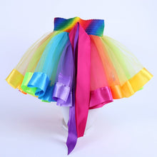 Kids Tutu Skirt Tulle Dance Ballet Skirts Wear Girls Toddler Rainbow Costume