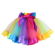 Kids Tutu Skirt Tulle Dance Ballet Skirts Wear Girls Toddler Rainbow Costume
