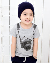 Korean Cotton Printing Kids Boys T-shirt Children's Cartoon Camera Children Outwear T-shirts Tops 2-6Years