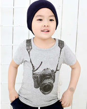 Korean Cotton Printing Kids Boys T-shirt Children's Cartoon Camera Children Outwear T-shirts Tops 2-6Years