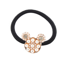 Korean Star Pearl Crystal Rhinestone Flower Headband Ponytail Holder Hair Rope Band Hairband