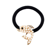 Korean Star Pearl Crystal Rhinestone Flower Headband Ponytail Holder Hair Rope Band Hairband