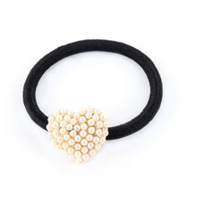 Korean Star Pearl Crystal Rhinestone Flower Headband Ponytail Holder Hair Rope Band Hairband