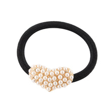 Korean Star Pearl Crystal Rhinestone Flower Headband Ponytail Holder Hair Rope Band Hairband