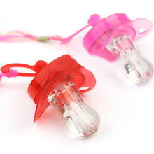 LED Flashing Baby Chupeta Pacifier Whistle Party Supplies Funny Toy Survival Tool Flash Glow Sticks Bar