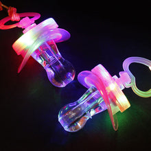 LED Flashing Baby Chupeta Pacifier Whistle Party Supplies Funny Toy Survival Tool Flash Glow Sticks Bar