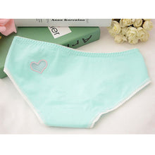 Ladies Cute Heart Shaped Panties Lovely Sexy Hollow Out Pink Underwear Women Low Waist Panties Cotton Briefs PY3