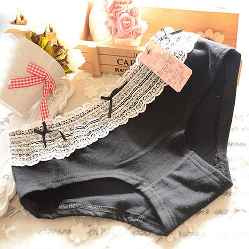 Ladies Women's Multi-color Bowknot Briefs Lace Panties Knickers Soft Underpants LY5