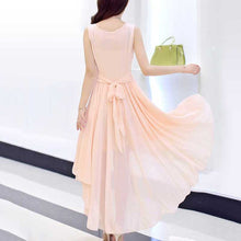 Large  Women Clothing Casual Beach Dress Irregular Solid Long Party Maxi Dresses