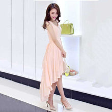 Large  Women Clothing Casual Beach Dress Irregular Solid Long Party Maxi Dresses