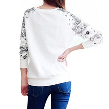 Long Sleeve Women Sweatshirt Pullover Warm Tops Outwear White Blouse