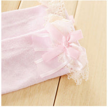 Lovely Baby 1-5 Y Toddler Girls Kids Cute Knee High Length Socks Organza Bow On LY5