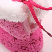 Lovely born Baby Kid Soft Crib Shoes Cartoon Pattern Warm Coral Fleece Boots