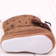 Lovely born Baby Kid Soft Crib Shoes Cartoon Pattern Warm Coral Fleece Boots
