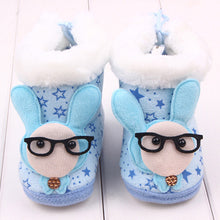 Lovely born Baby Kid Soft Crib Shoes Cartoon Pattern Warm Coral Fleece Boots