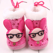 Lovely born Baby Kid Soft Crib Shoes Cartoon Pattern Warm Coral Fleece Boots