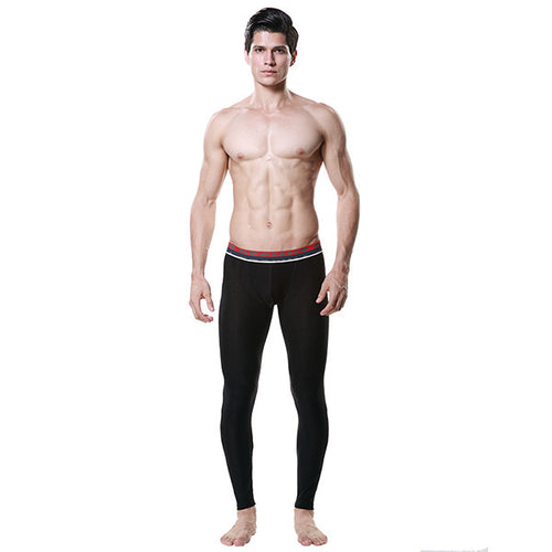 Men Modal Long Johns Breath Mesh Thermal Pants Trousers Underwear Leggings