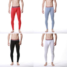 Men Modal Long Johns Breath Mesh Thermal Pants Trousers Underwear Leggings