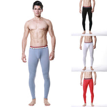 Men Modal Long Johns Breath Mesh Thermal Pants Trousers Underwear Leggings