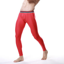 Men Modal Long Johns Breath Mesh Thermal Pants Trousers Underwear Leggings