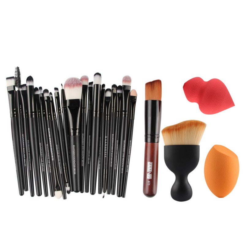 Makeup Brushes Set Puff Eye Shadow Foundation Eyeliner Eyebrow Sponge Blush Tools Cosmetics Kits Beauty Pincel Maquiagem