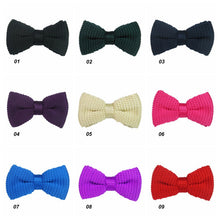 Men Boy Tied Knit Bow Tuxedo Classic Clip On Necktie Jacquard Bow Tie Pre-Tied