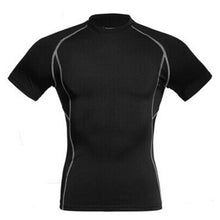 Men Compression Skin Under Base Layer Tops Tight Short Sleeve Jersey T-Shirt