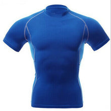 Men Compression Skin Under Base Layer Tops Tight Short Sleeve Jersey T-Shirt