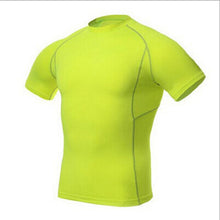 Men Compression Skin Under Base Layer Tops Tight Short Sleeve Jersey T-Shirt