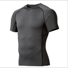 Men Compression Skin Under Base Layer Tops Tight Short Sleeve Jersey T-Shirt
