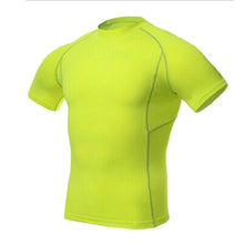 Men Compression Skin Under Base Layer Tops Tight Short Sleeve Jersey T-Shirt