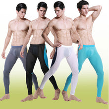 Men Modal Long Johns Mesh Thermal Pants Elastic Trousers Thermal Underwear Leggings