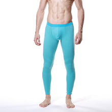 Men Modal Long Johns Mesh Thermal Pants Elastic Trousers Thermal Underwear Leggings