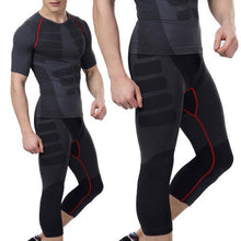 Men Pants Compression S Fittness Base Layers Skin Tights Cropped Tops