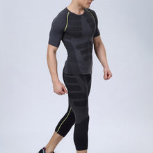 Men Pants Compression S Fittness Base Layers Skin Tights Cropped Tops