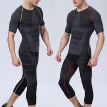 Men Pants Compression S Fittness Base Layers Skin Tights Cropped Tops