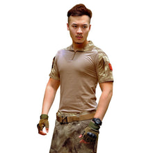 Men Army Combat Tactical T-shirts Military Short Sleeve Tops Camouflage Clothes CP ACU Tee Shirt Homme Multicamo