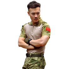 Men Army Combat Tactical T-shirts Military Short Sleeve Tops Camouflage Clothes CP ACU Tee Shirt Homme Multicamo