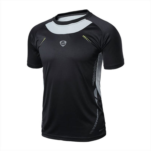 Men T-shirt Muscle Quick Dry Stretch Top Tee Shirt