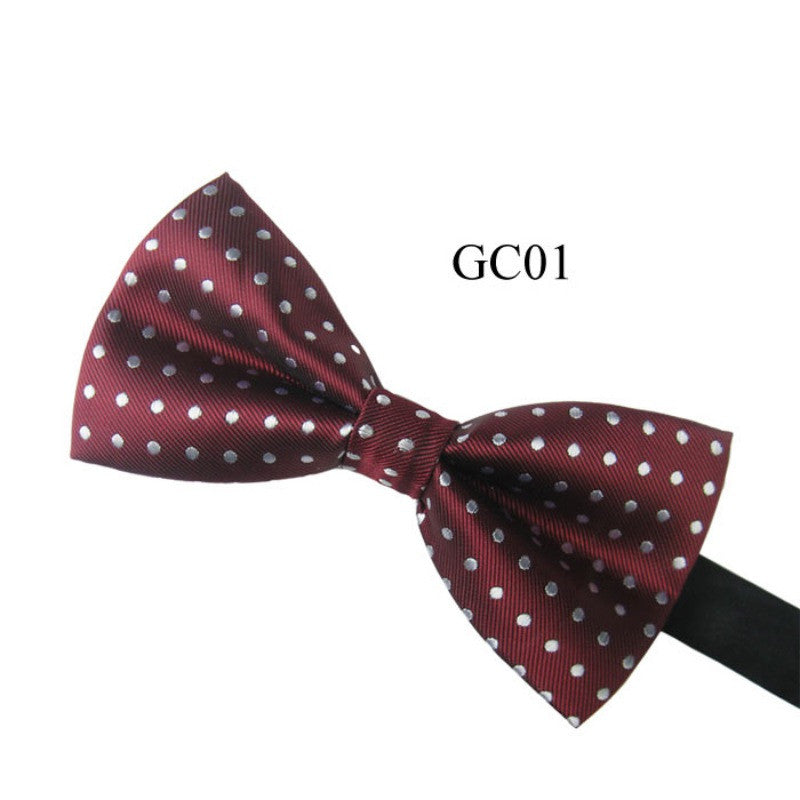 Men Tuxedo Classic Bowtie Woven Dots Bow Tie Necktie Novelty Wedding Adjustable