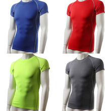 Men's Short Sleeve Compression S T-shirts Tees Base Layer Casual Tight Tops