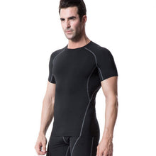 Men's Short Sleeve Compression S T-shirts Tees Base Layer Casual Tight Tops