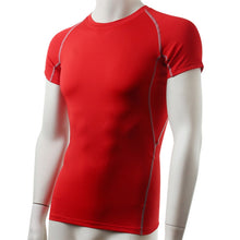 Men's Short Sleeve Compression S T-shirts Tees Base Layer Casual Tight Tops