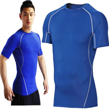 Men's Short Sleeve Compression S T-shirts Tees Base Layer Casual Tight Tops