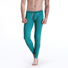 Men's Soft Long Johns Pants Warm Thermal Underwear Low Rise Underpant