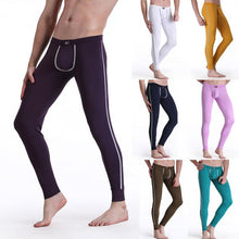 Men's Soft Long Johns Pants Warm Thermal Underwear Low Rise Underpant